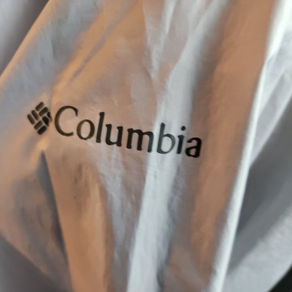 Columbia Jacket Mens Large Grey Flash Forward Windbreaker Packable Central State - Picture 9 of 13